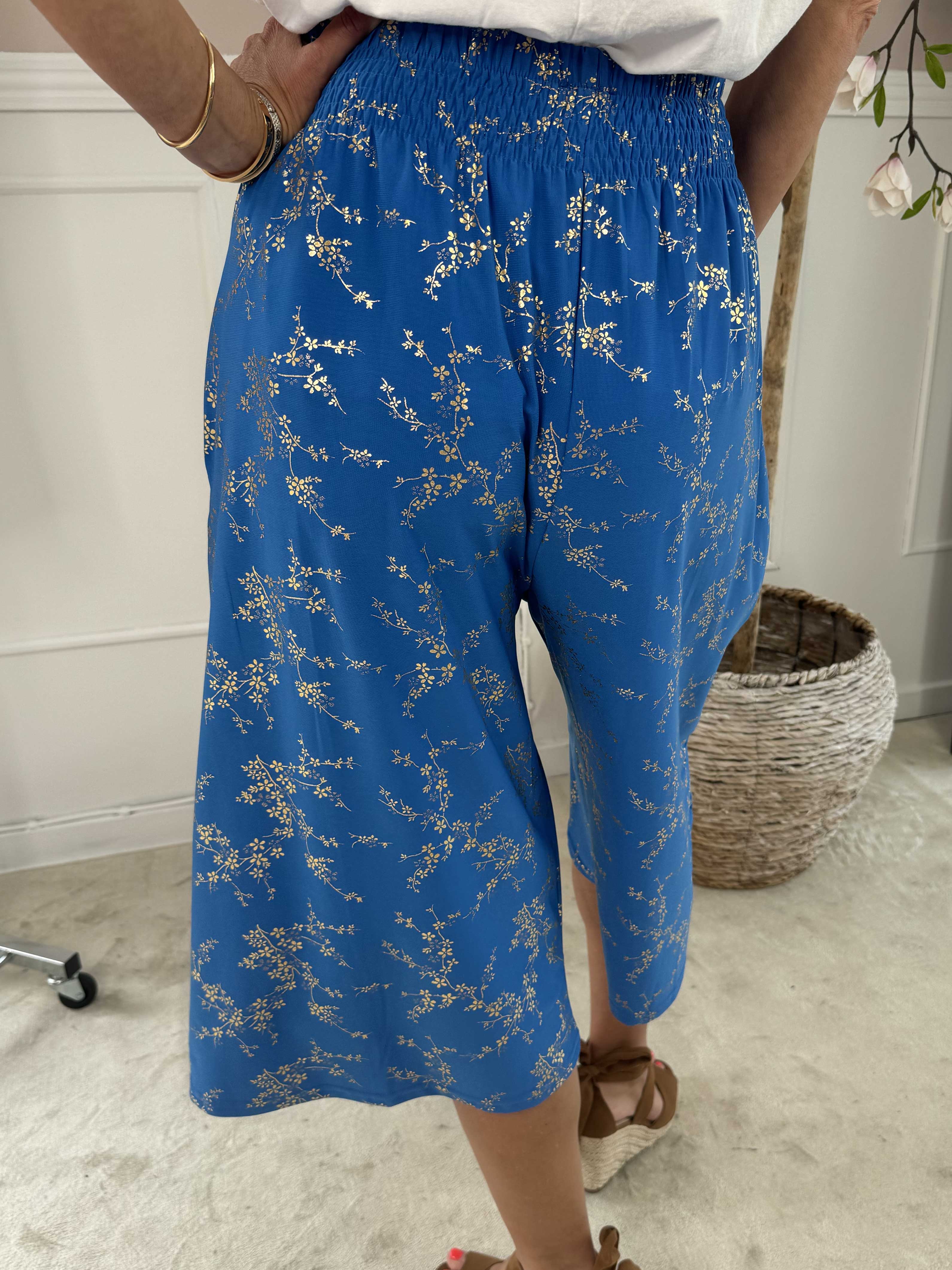Pams Gold Knickers - Knickers i elastisk stof med elastikkant